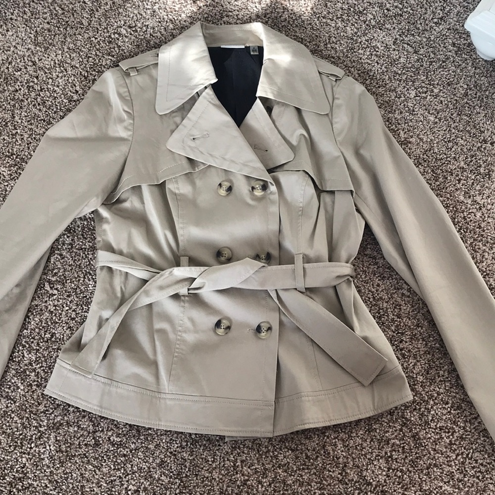 DKNYC khaki light coat, size M